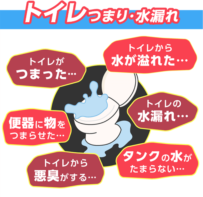 トイレつまり・水漏れ